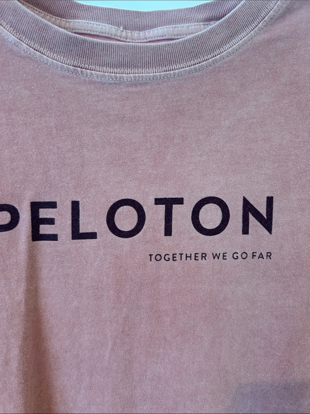 Peloton interactive muted pink long sleeve active shirt cotton ladies XL USA - Picture 3 of 11
